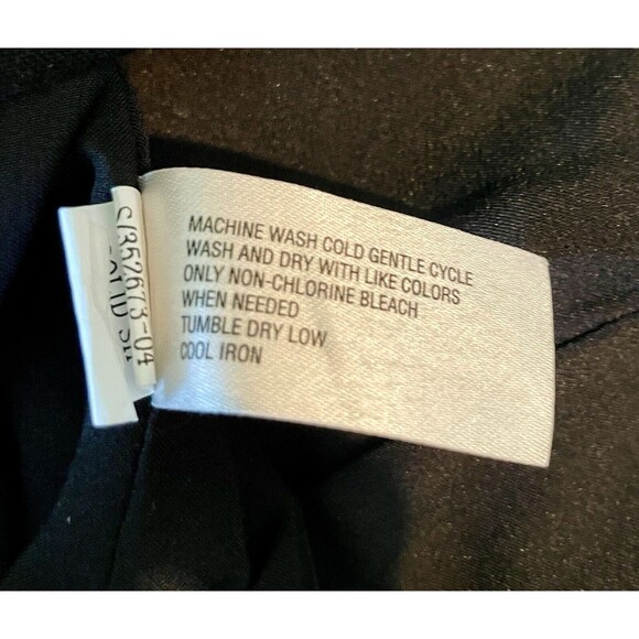 GAP Black V Neck Sleeveless Shift Dress, Fully Lined, W/Pockets Size 16 - Picture 9 of 10